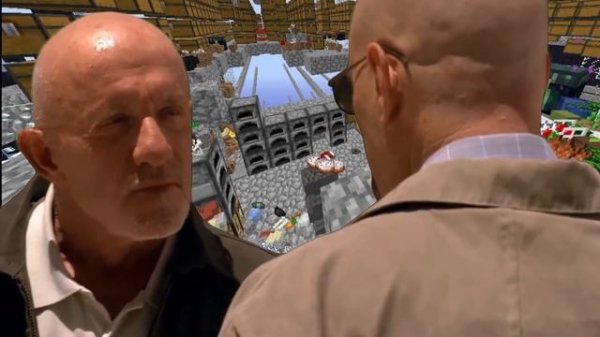 Walter White Griefs in Minecraft