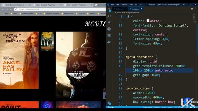 46. CSS - Grid Container Properties смотреть онлайн