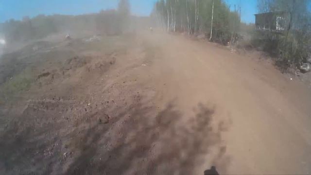 Мотокросс в Курьяново 30.04.16 Тренировка класс В смотреть онлайн