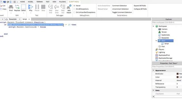 ROBLOX Door That Costs Money Tutorial смотреть онлайн