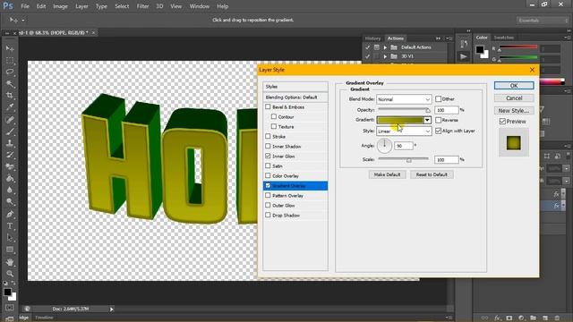 How to Make 3D Text in Photoshop смотреть онлайн
