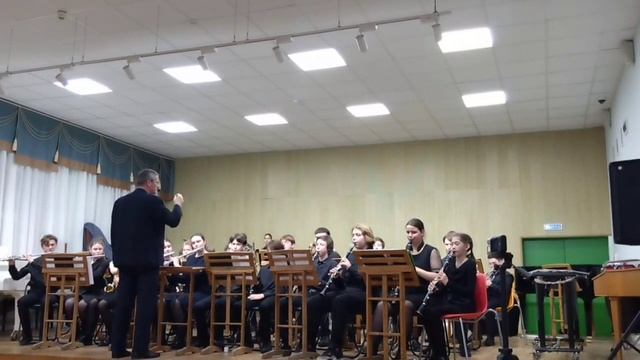 Славянский танец. Духовой оркестр школы имени Дуноевского. смотреть онлайн
