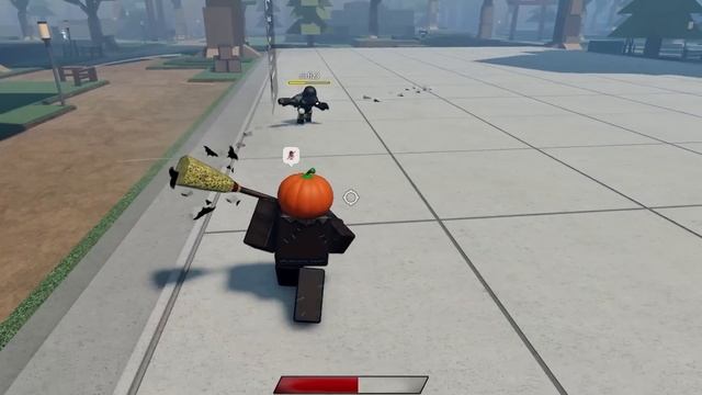 TROLLING Players with a HALLOWEEN MOVESET in Roblox BATTLEGROUNDS Games смотреть онлайн