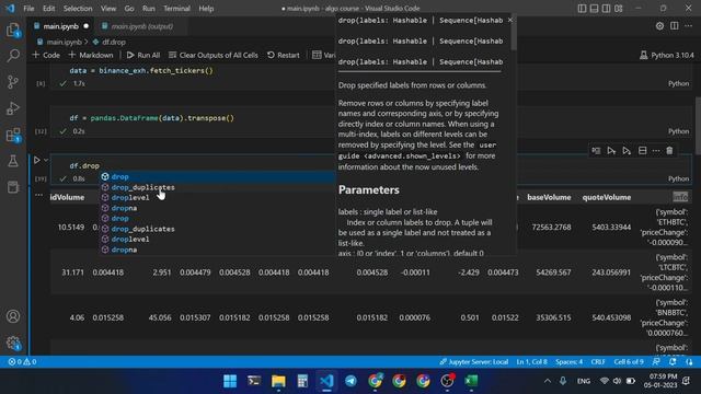 how to fetch crypto exchange live tickers data in python and excel part-2 смотреть онлайн