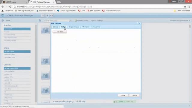 8. create package in AEM смотреть онлайн