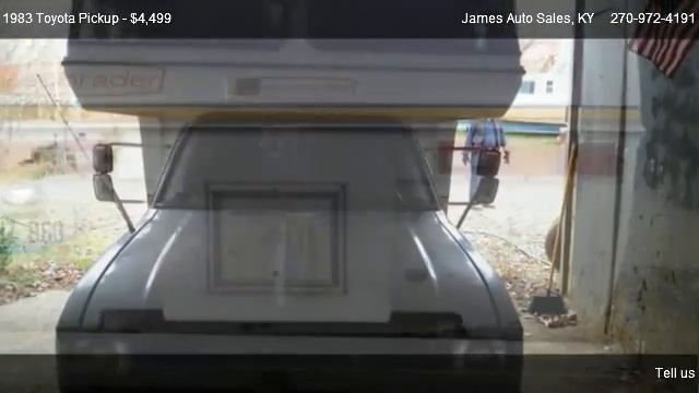 1983 Toyota Pickup CAMPER - for sale in Owensboro, KY 42303 смотреть онлайн