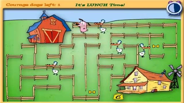 Courage the Cowardly Dog: Mealtime Maze! (Shockwave Game) Gameplay смотреть онлайн