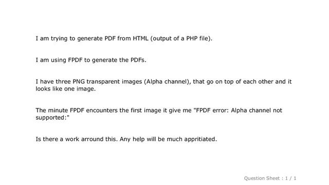 HTML : FPDF error: Alpha channel not supported: смотреть онлайн