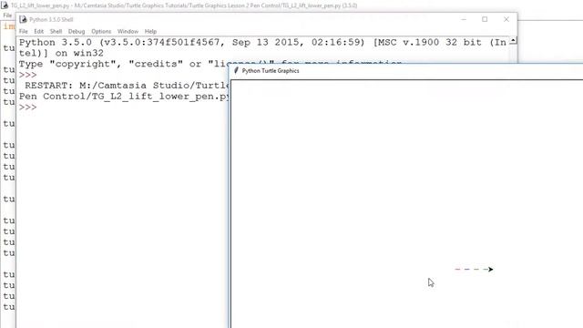 Python Turtle Graphics Lesson 2 Pen Control смотреть онлайн