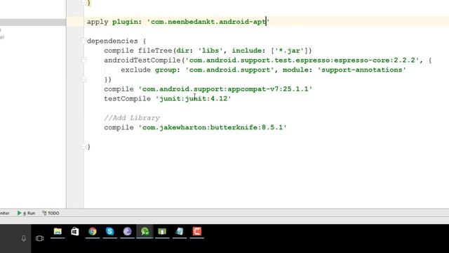 Android Studio Tutorial - Bind View with Butter Knife смотреть онлайн