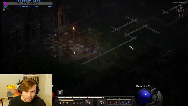 New Player Tries Diablo 2 Hardcore | Sorceress Run 1 Part 1 смотреть онлайн