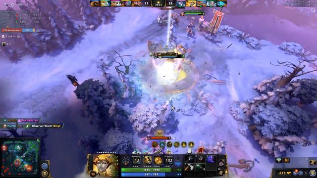 Первый раз на Dawnbreaker с адекватной тимой | Dota 2