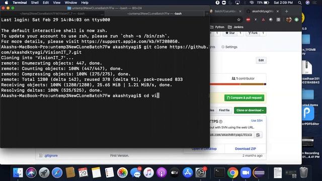 Batch 7 Basic Git Commands, Pull requests and Git Conflict resolution смотреть онлайн