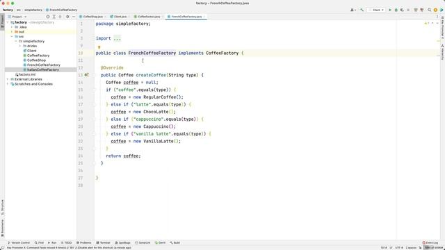 Factory Method Pattern |The Definitive Guide | Java implementation смотреть онлайн
