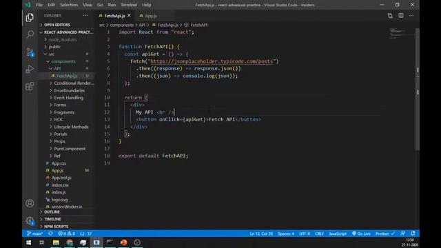 Fetch data using Fetch API in React JS | Part-1 | React Basics смотреть онлайн