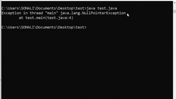 NullPointerException error in java