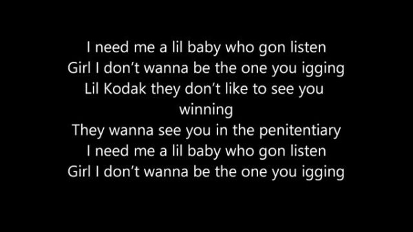 Kodak Black - "Tunnel Vision" lyrics