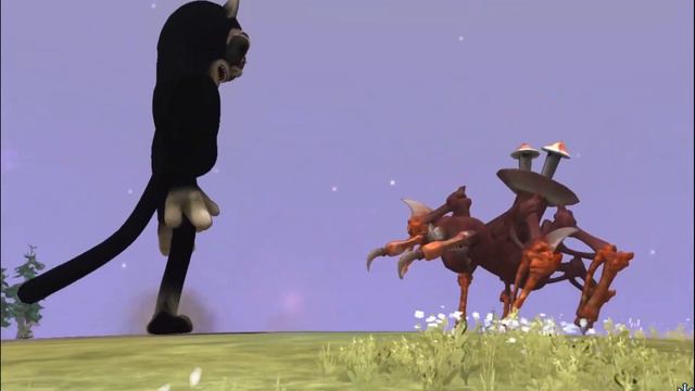 Cartoon Cat vs Choo Choo Charles | SPORE смотреть онлайн