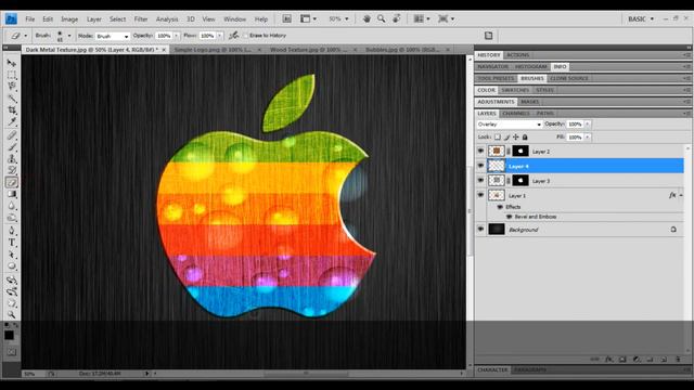 Multi colored Apple Logo Tutorial смотреть онлайн