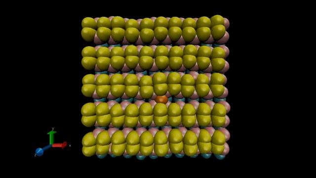 Diffusion Of Adatoms Between Dimer Rows On The Surface Si(100)-2x1 At 950К