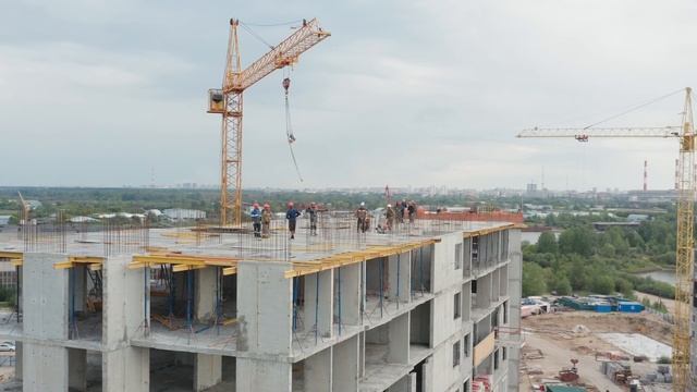 ЖК "Первая Линия. Пляж". Застройщик Меридиан || Новостройки в Тюмени || Динамика строительства июль смотреть онлайн