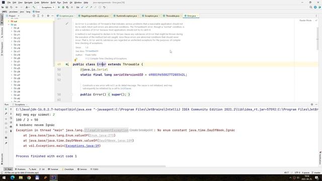 [Java v61] Kivételek смотреть онлайн