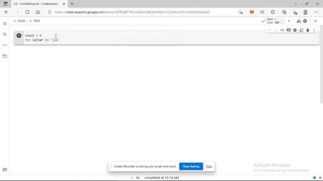 Coding String function in Google Colab смотреть онлайн