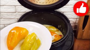 Обед или ужин для тех, кому некогда долго готовить! Фаршированный перец в мультиварке без возни!