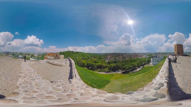 Vilnius, Lithuania VR 360 Travel Video. Вильнюс, Литва.