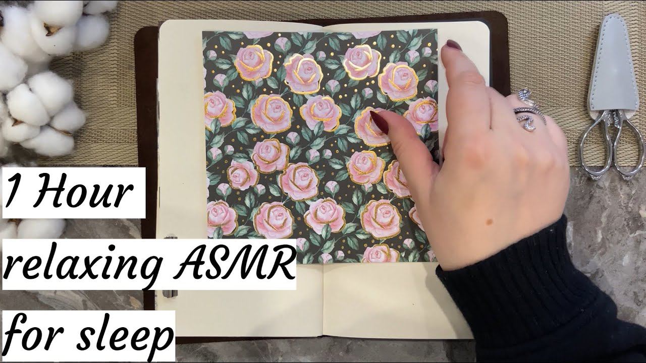 ASMR 1 Hour Scrapbooking Journaling Compilation | Relaxing sounds of collage for sleep 6 смотреть онлайн