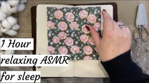 ASMR 1 Hour Scrapbooking Journaling Compilation | Relaxing sounds of collage for sleep 6