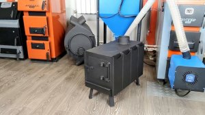 Недорогая печь буржуйка на дровах с плитой для дачи