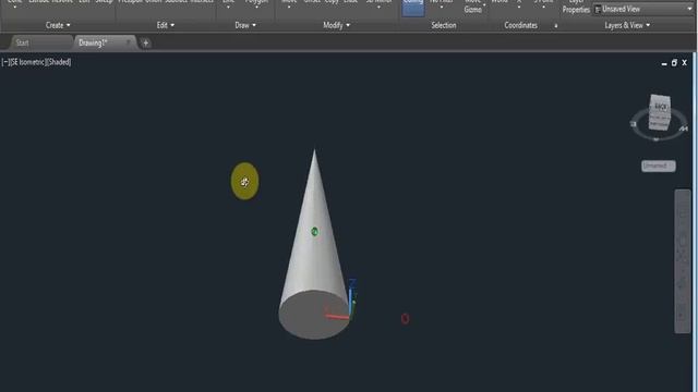 AutoCAD 2018 Tutorial for Beginners #36 HOW TO MAKE SOLID CONE IN AUTOCAD# смотреть онлайн