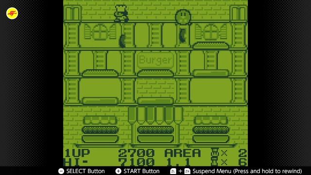 BurgerTime Deluxe (Gameboy) | Nintendo Switch - Initial gameplay смотреть онлайн