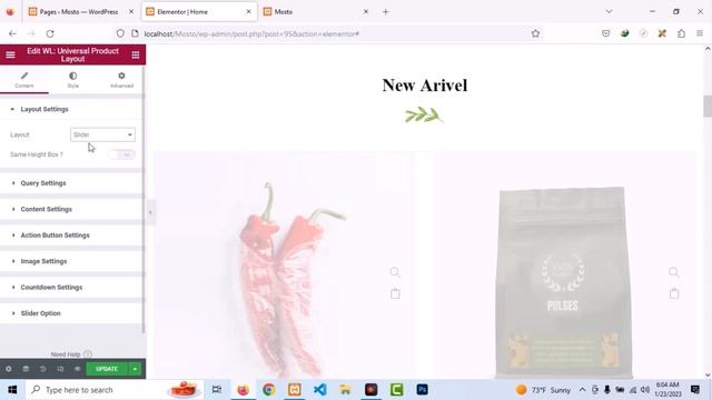 How to create woocommerce product slider in elementor || elementor tutorial смотреть онлайн
