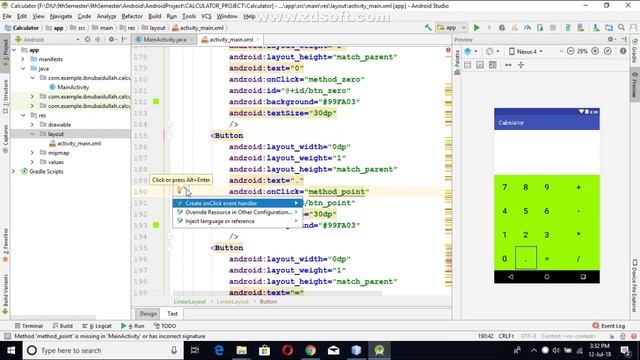 Simple calculator in android studio by Abdullah Ibn Ubaidullah part 3 смотреть онлайн