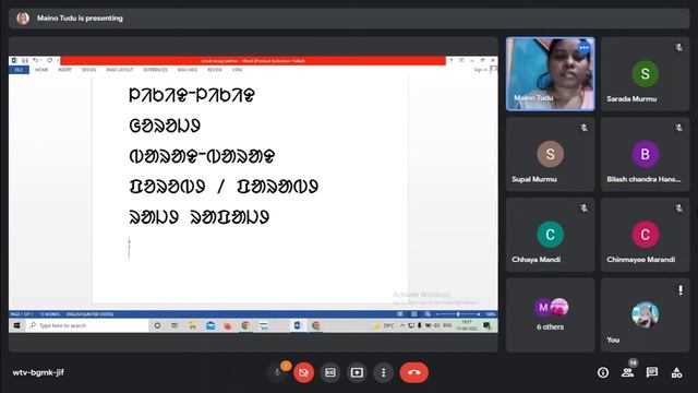 51st Online Ol Chiki Class | Ohod Renah Bebhar | ᱟᱹᱲᱟᱹ ᱨᱮ ᱽ (ᱚᱦᱚᱫ) ᱨᱮᱱᱟᱜ ᱵᱮᱵᱷᱟᱨ | Maina Tudu