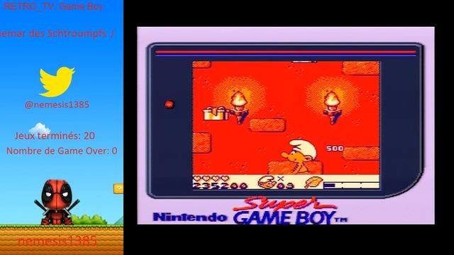 Réalisation du jeu "Le cauchemar des schtroumpfs" | "The smurfs nightmare" sur GameBoy (part1/2) смотреть онлайн
