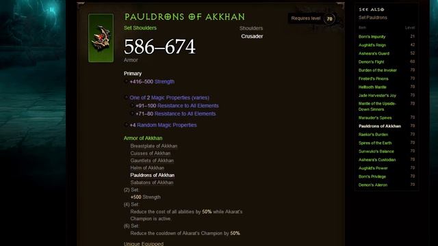 Diablo 3: Reaper of Souls - Best Legendary & Set Items (Shoulders) смотреть онлайн