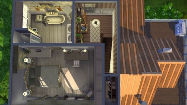 The House in The Painting | Relaxing The Sims 4 Stop Motion Speed Build