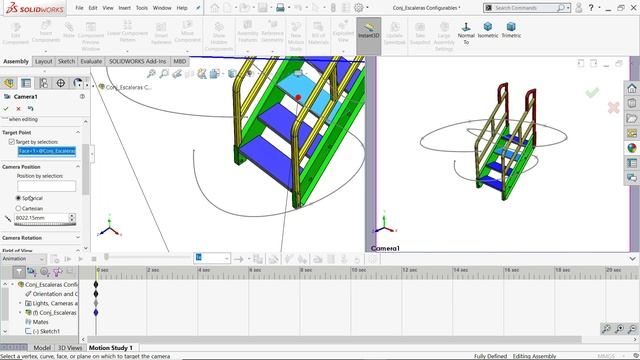 How to Create Walk Through Animation in Solidworks смотреть онлайн