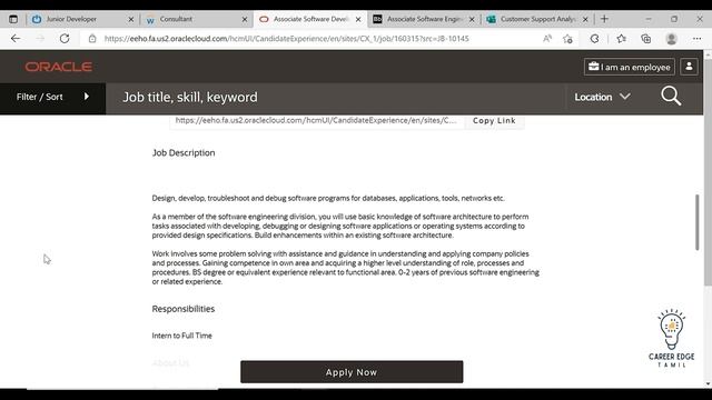Tata | Sony | Oracle | Blackboard | Aptean | Tips to crack drive | Career Edge Tamil смотреть онлайн