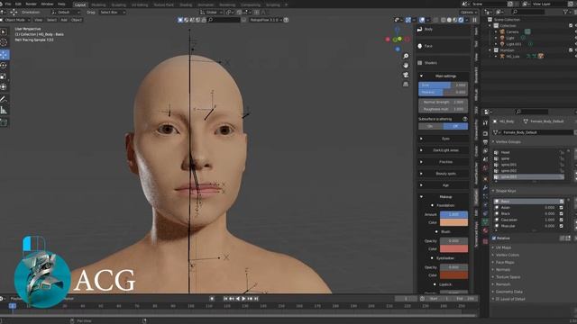 #Female# Character Design in Blender 2 92 and HumGen смотреть онлайн