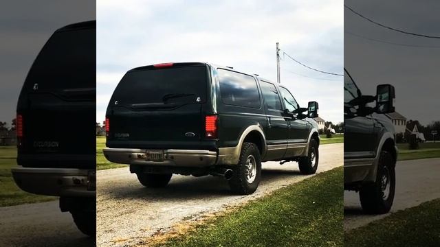 2004 Ford Excursion 6.0 Powerstroke stock exhaust vs 4” straight pipe смотреть онлайн