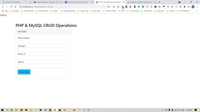 How to Insert Data into MySQL using PHP CRUD Operations in PHP смотреть онлайн