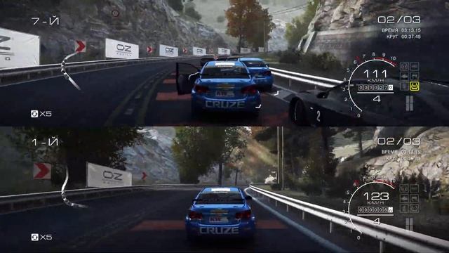 GRID Autosport 4K 60fps на двоих. Гонки, гоночные игры, автогонки, смотреть онлайн