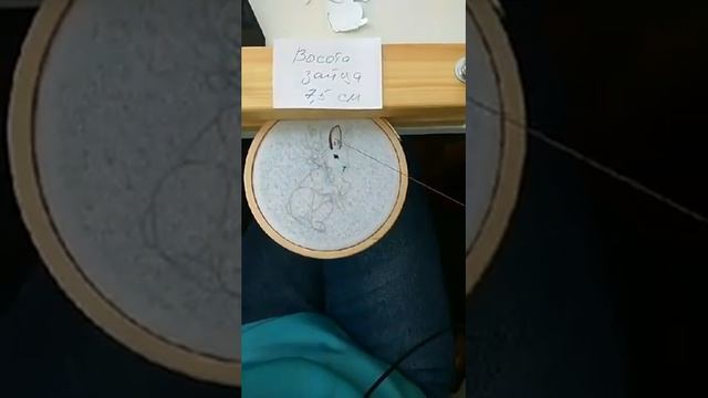 Вышивка пасхального зайца гладью нитками мулине смотреть онлайн
