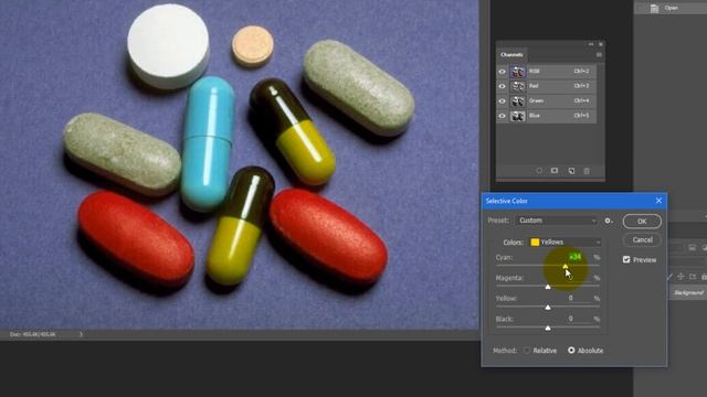 Упражнение 6.13. Коррекция отдельных цветов AdobePhotoshop смотреть онлайн
