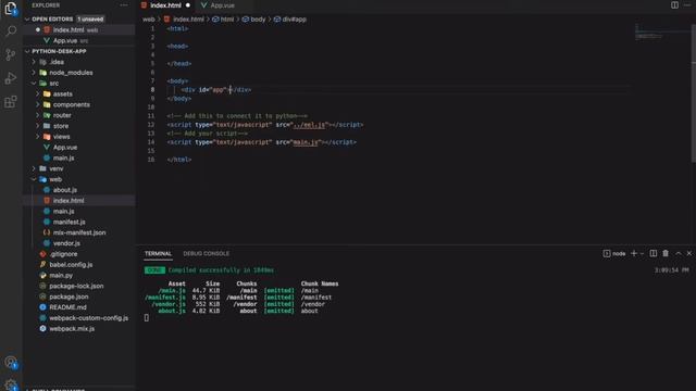 Making desktop app using Vue and Python смотреть онлайн