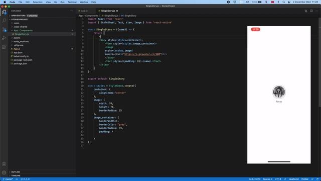 برمجة شريط الحكايات باستخدام ReactNative | Stories Scrollbar using React Native смотреть онлайн